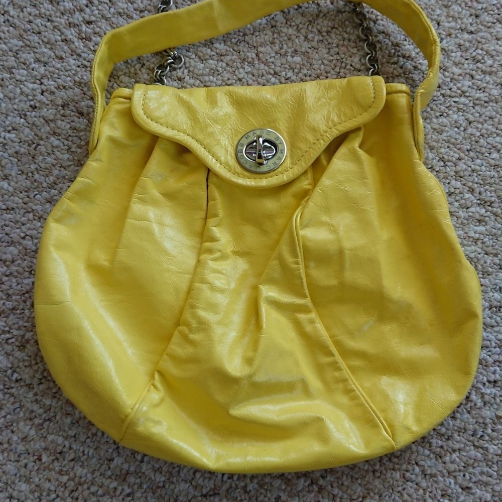 Marc By Marc Jacobs bright Yellow patent Leather purse